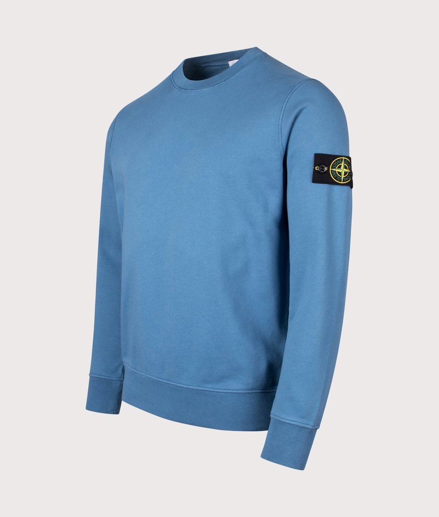 Stone Island Mens Organic Cotton Crewneck Sweatshirt